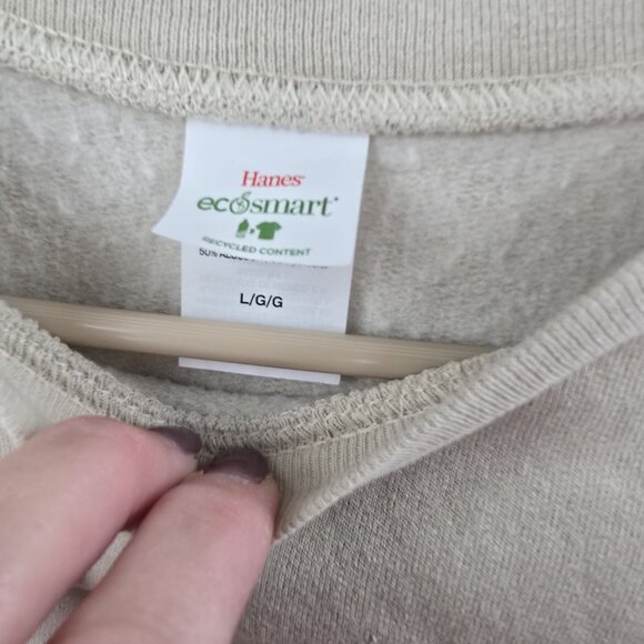 Hanes EcoSmart "Be Kind to Your Mind" Unisex Sweatshirt L - Picture 4 of 7